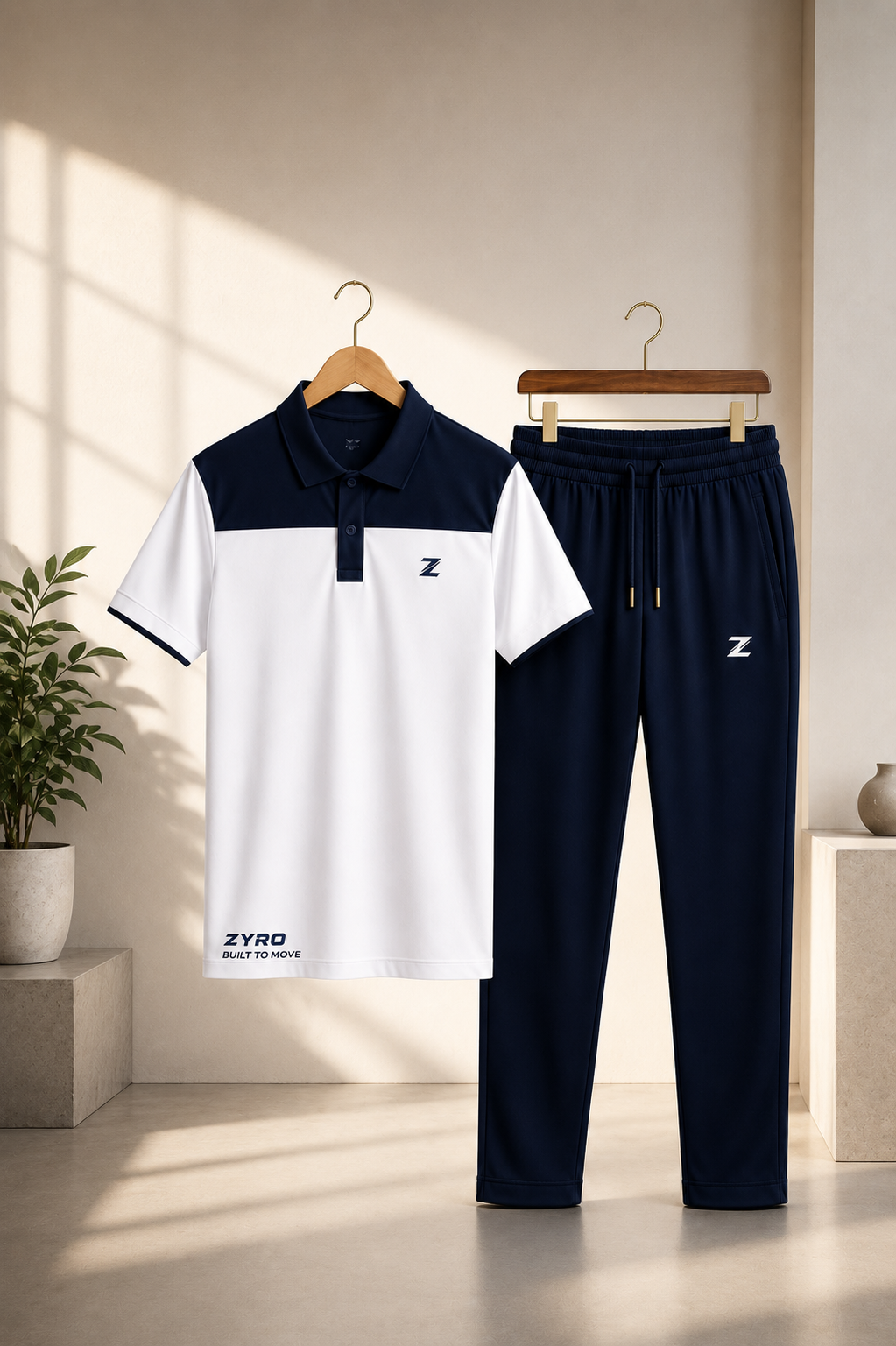Men's 2Pcs Dry Fit Polo Shirt with Trouser | "Quality That Feel & Impress