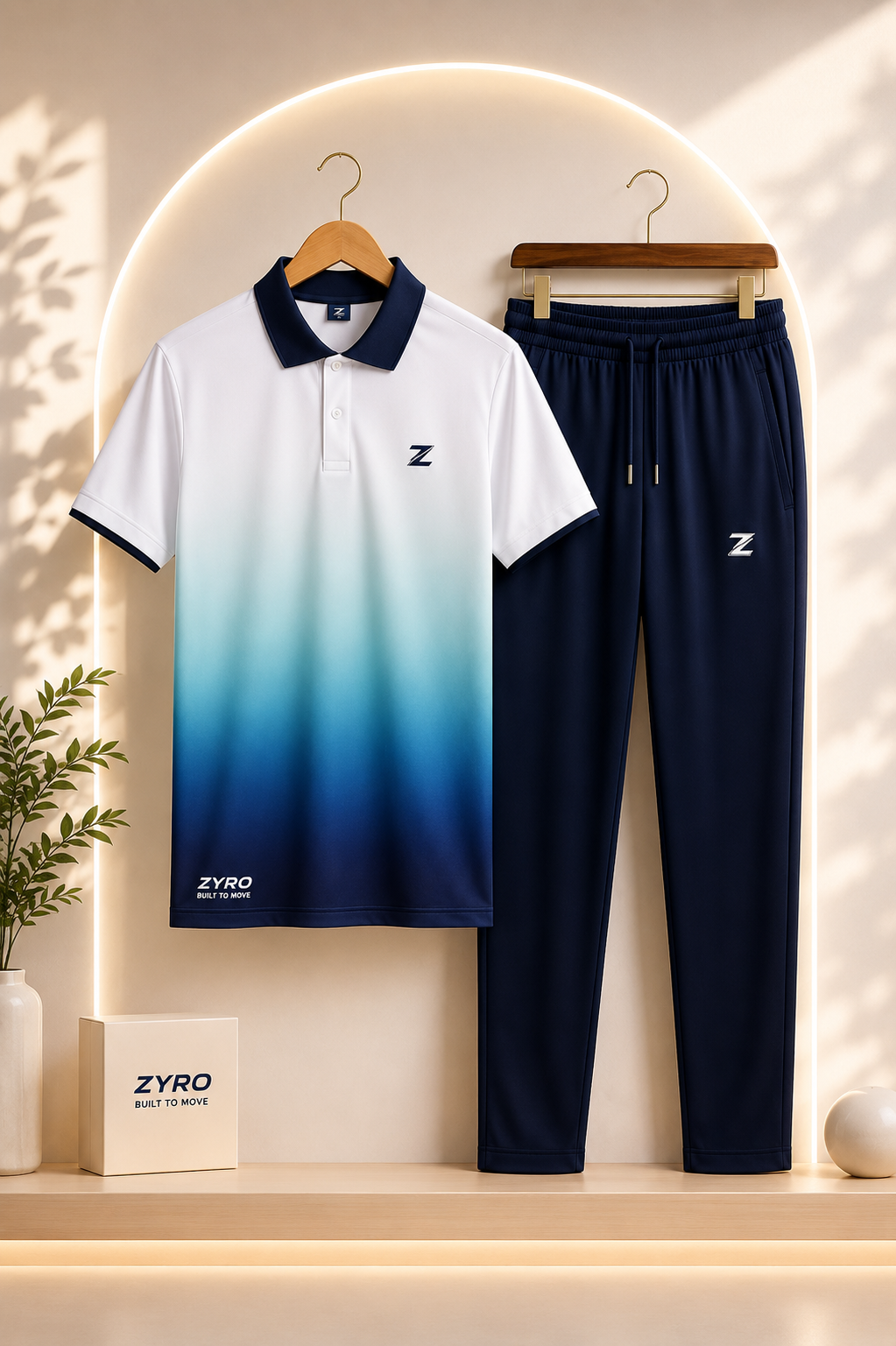 Men's 2Pcs Dry Fit Polo Shirt with Trouser (Unisex) | Modern Style Impress To Everyone