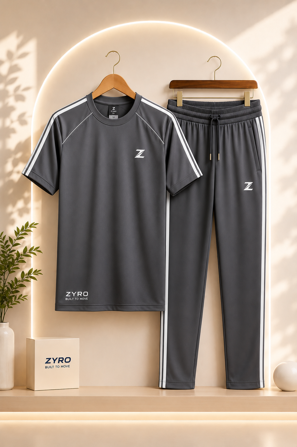 Men's 2Pcs Dry Fit Polo Shirt with Trouser | Modern Style Impress To Everyone ..