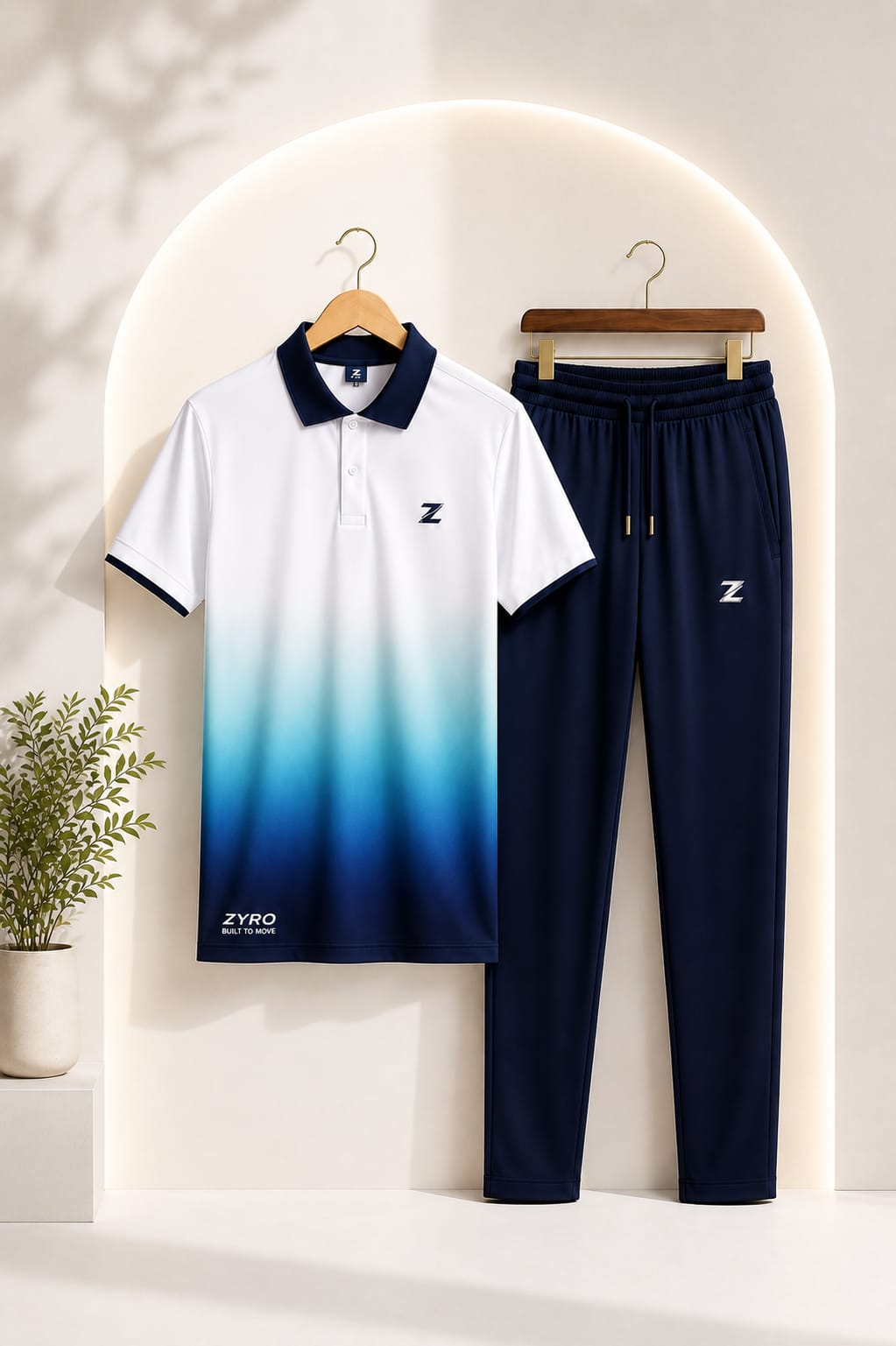 Men's 2Pcs Dry Fit Polo Shirt with Trouser | Premium Quality Impress To Everyone*
