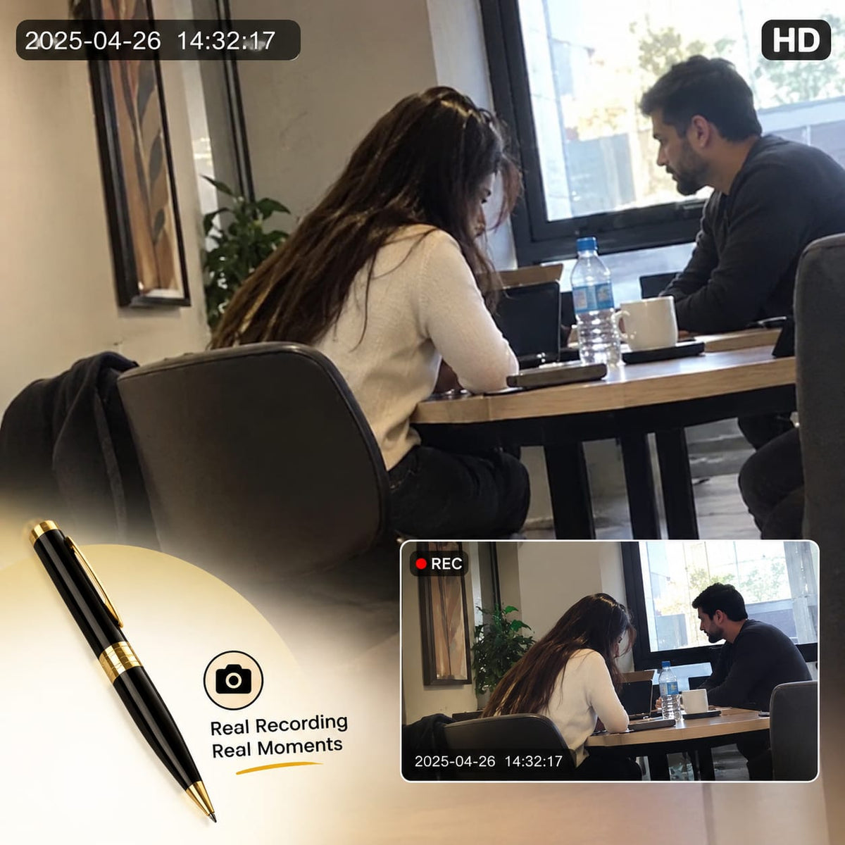 Electric Recording Camera Pen 1080 Mp